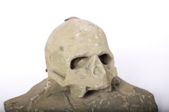 Antique Sandstone Skull, Possibly from a Gravestone, Memento Mori
