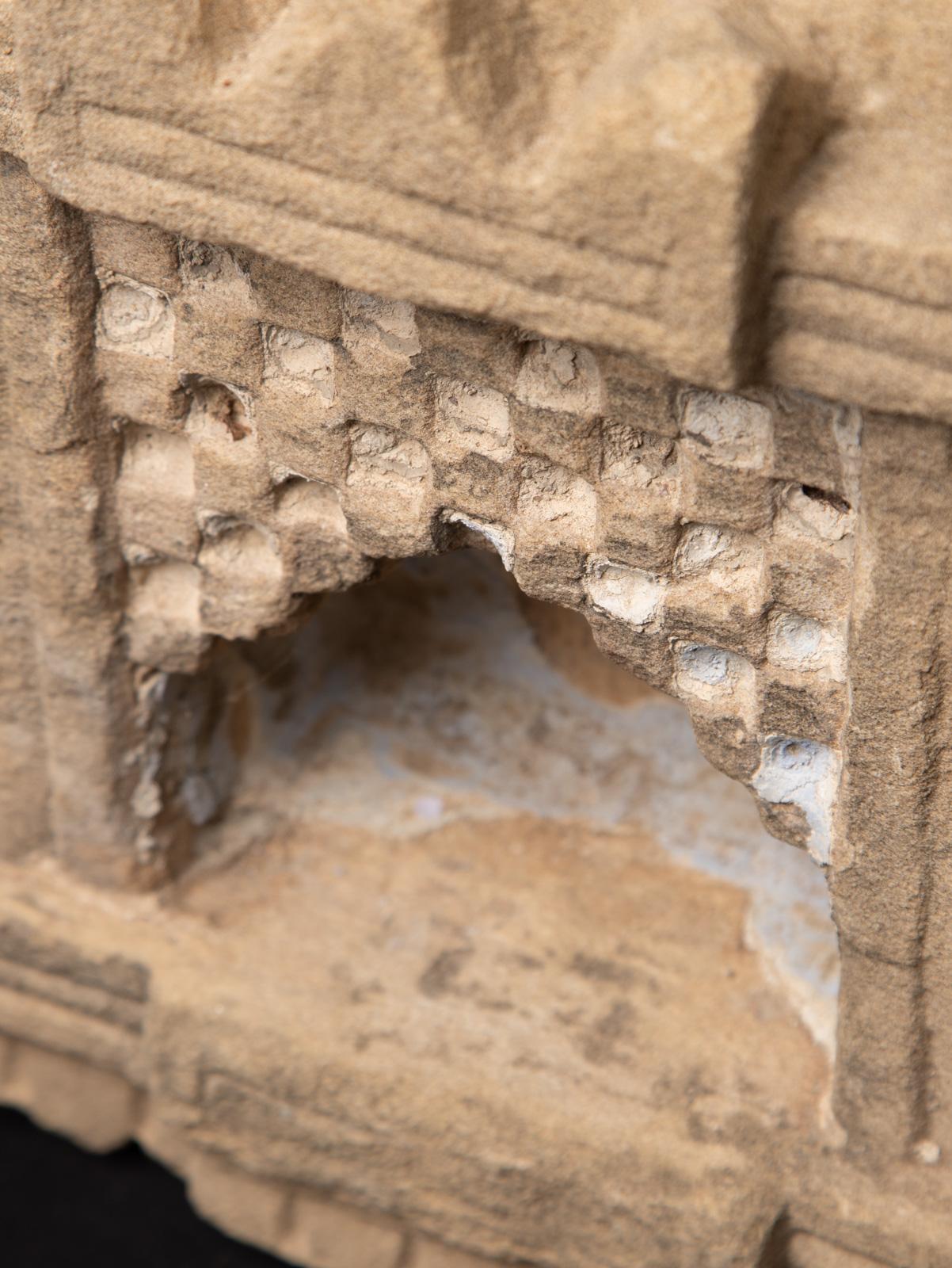 Antique sandstone temple from India from 19 Century - OriginalBuddhas For Sale 9