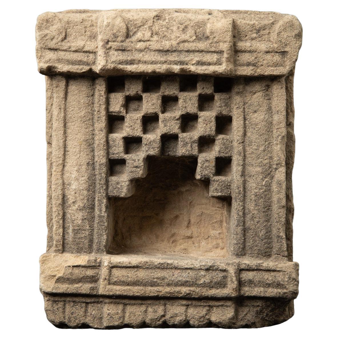 Antique sandstone temple from India from 19 Century  OriginalBuddhas