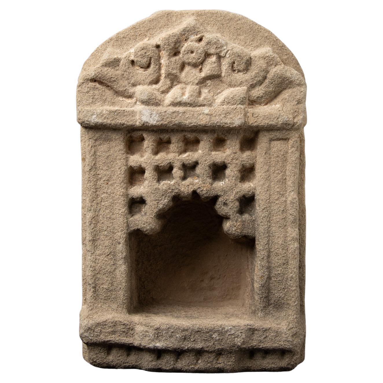 Antique sandstone temple from India from 19 Century  OriginalBuddhas