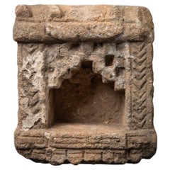 Antique sandstone temple from India from 19 Century - OriginalBuddhas