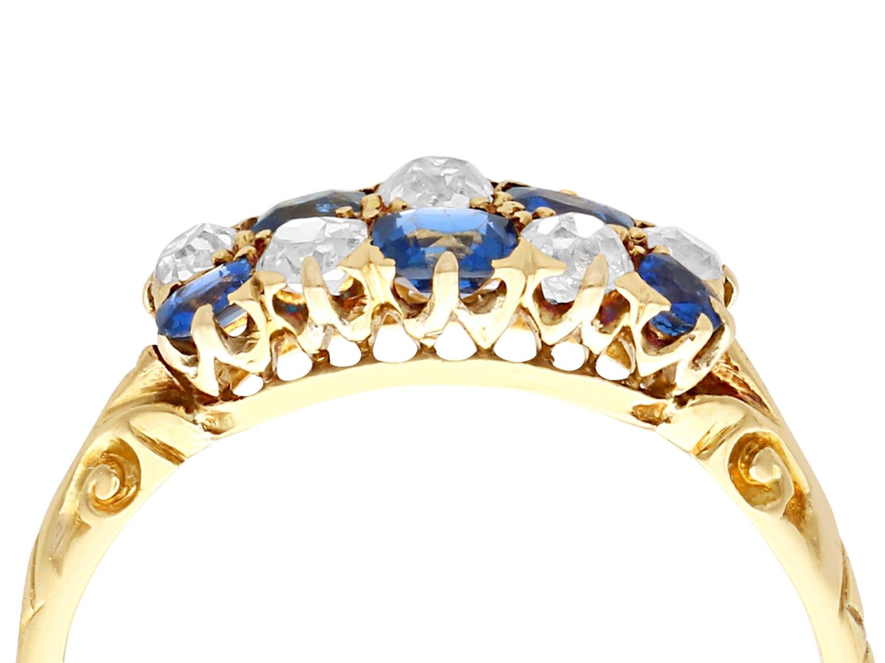 vintage sapphire diamond ring