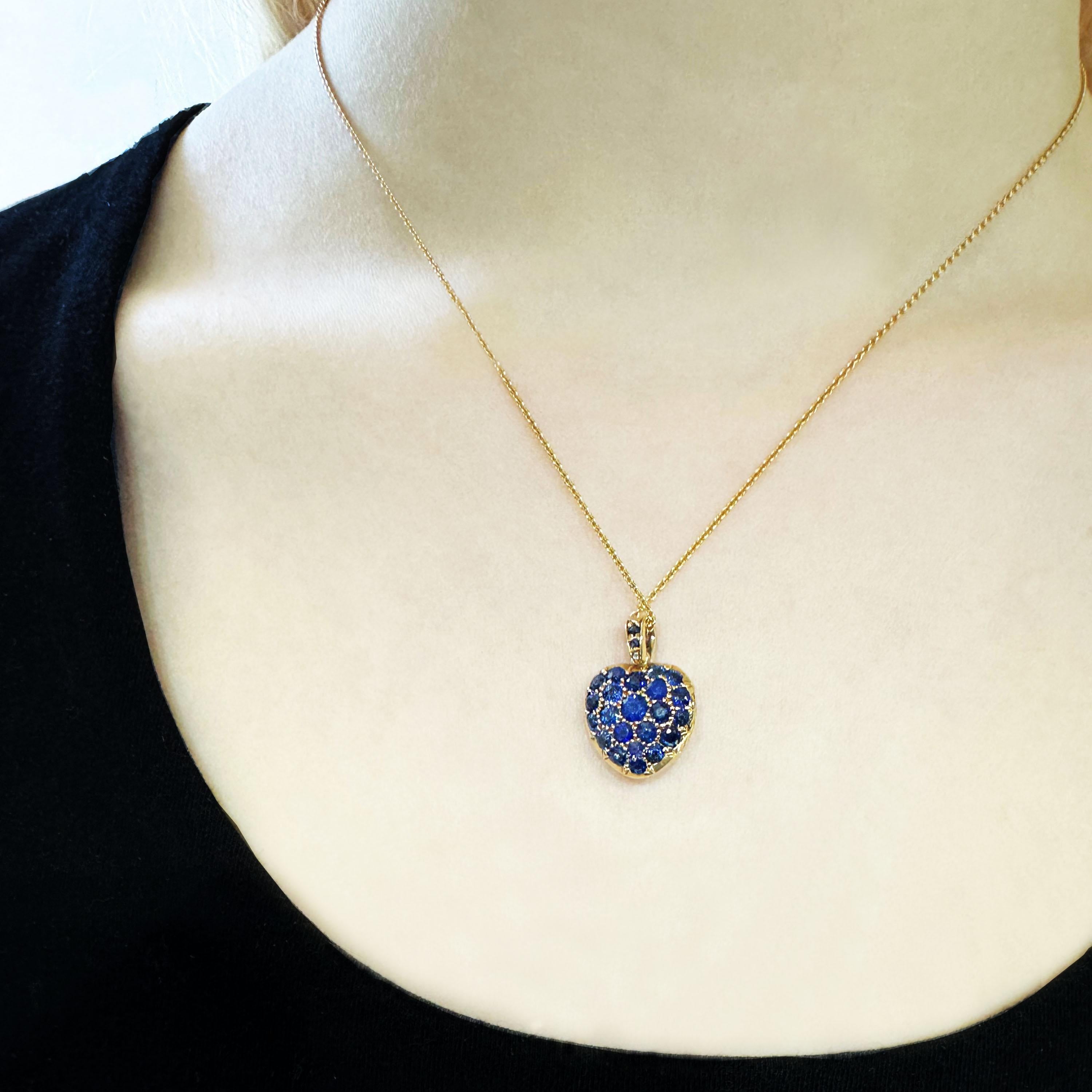 Edwardian Antique Sapphire, Diamond and Gold Double Sided Locket, Circa 1910 For Sale