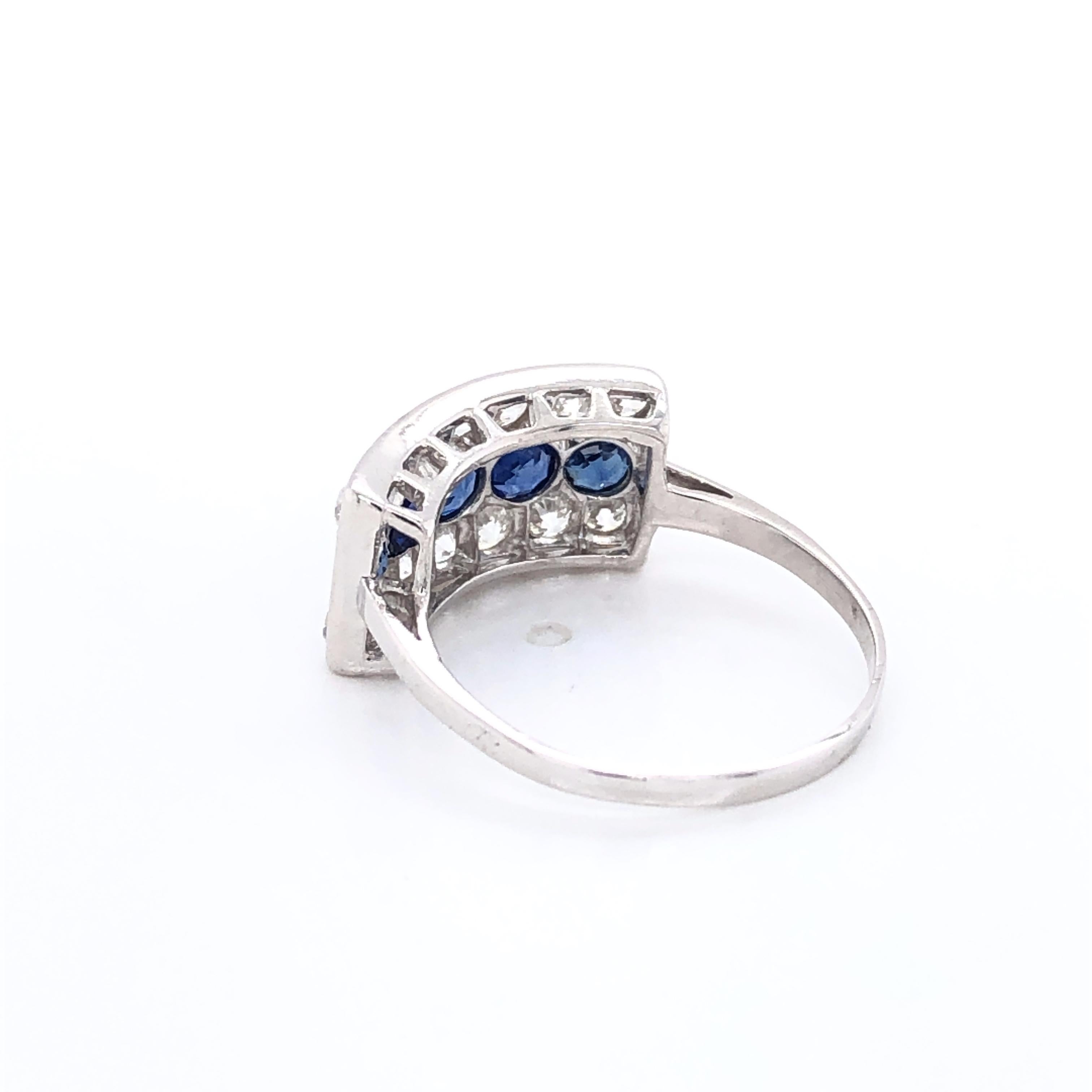 antique sapphire and diamond ring
