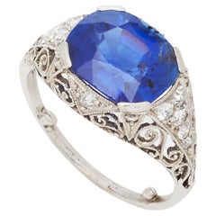 Antique Sapphire Diamond Ring