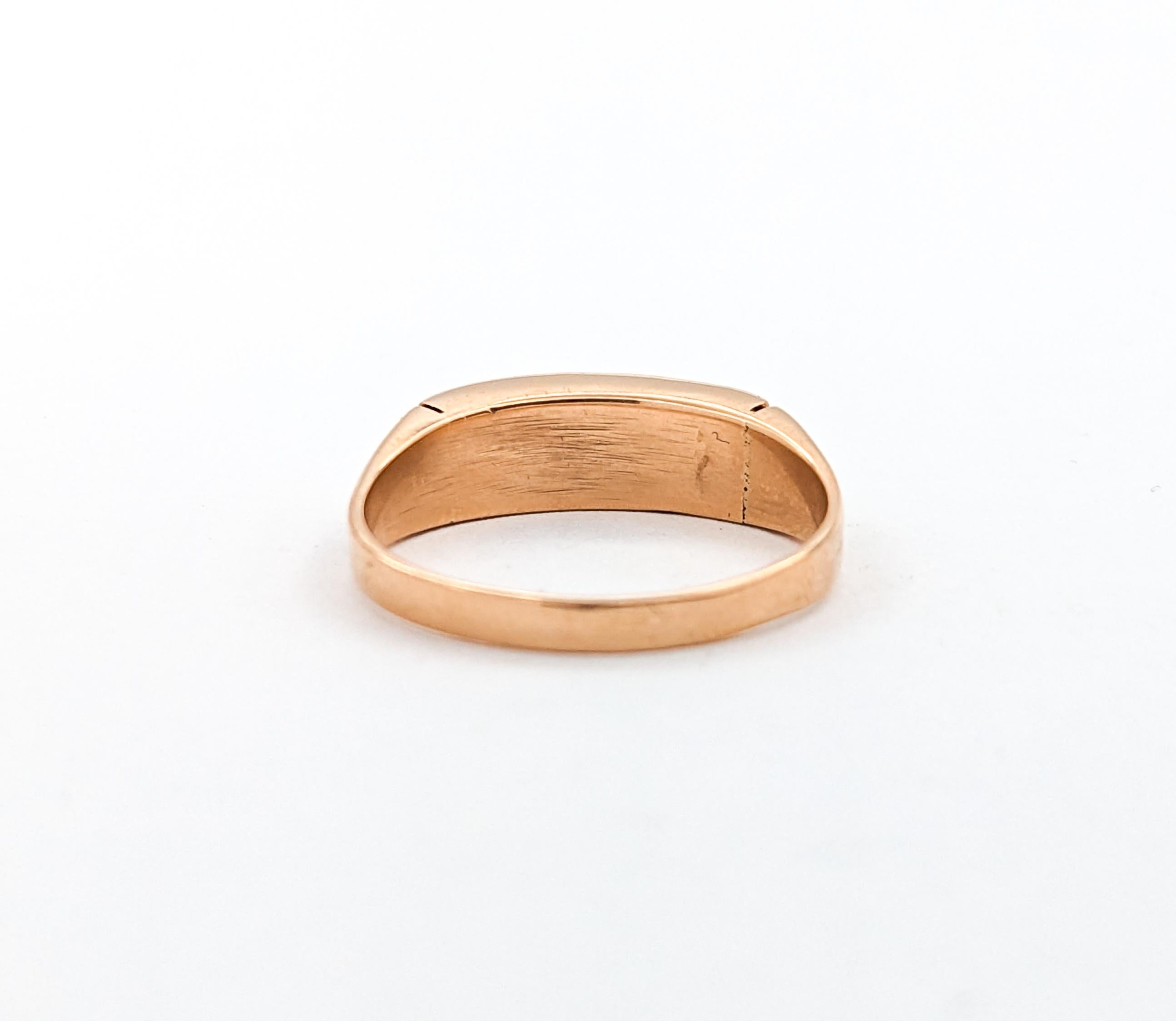 Antiker Saphir & Granat Ring in Gelbgold im Angebot 5