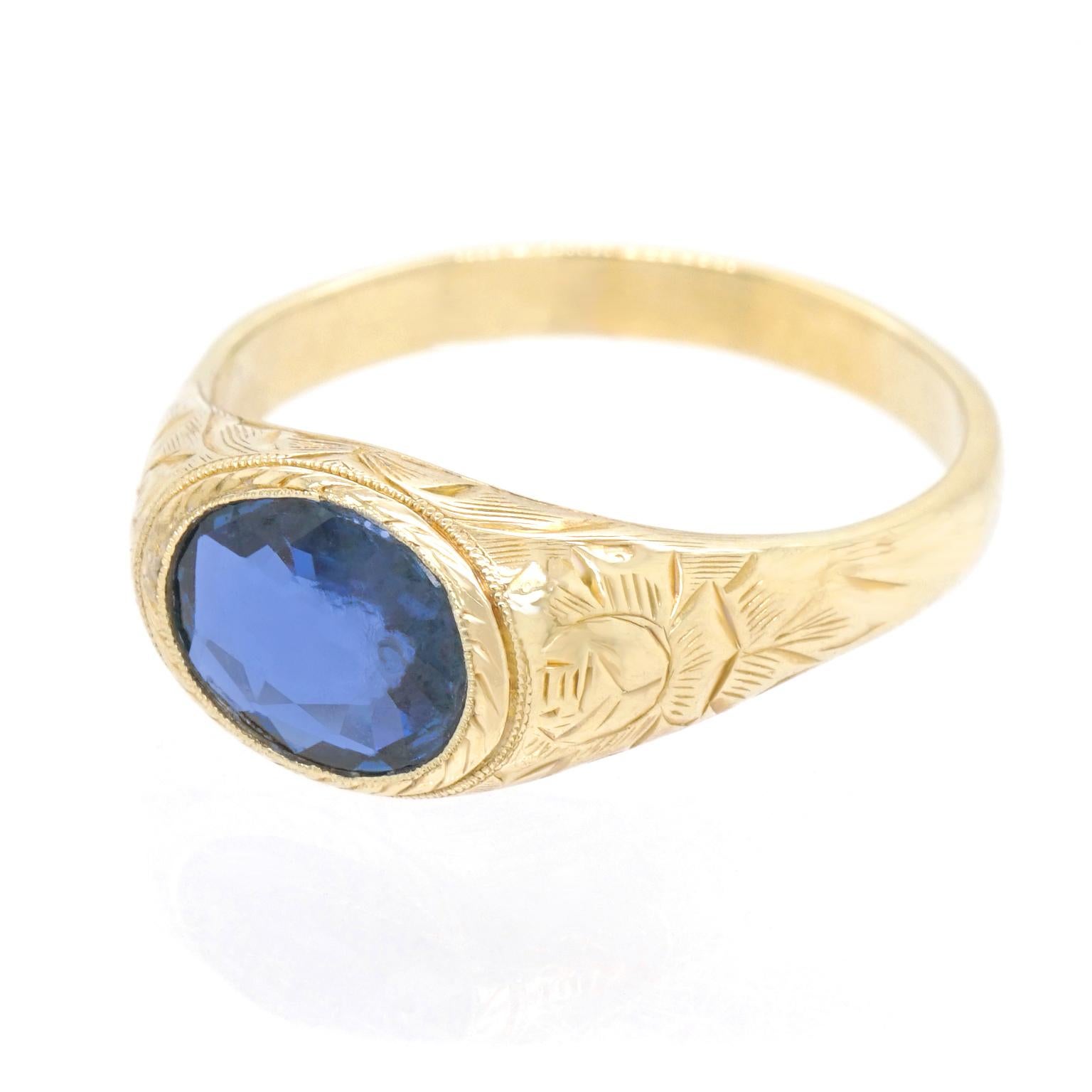 Antique Sapphire Ring 2