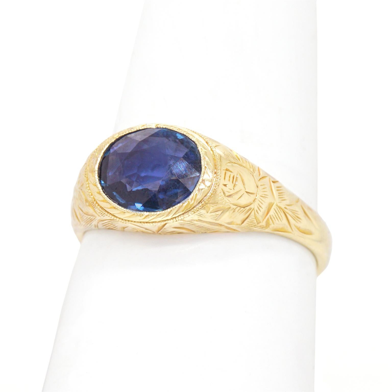 Antique Sapphire Ring 3