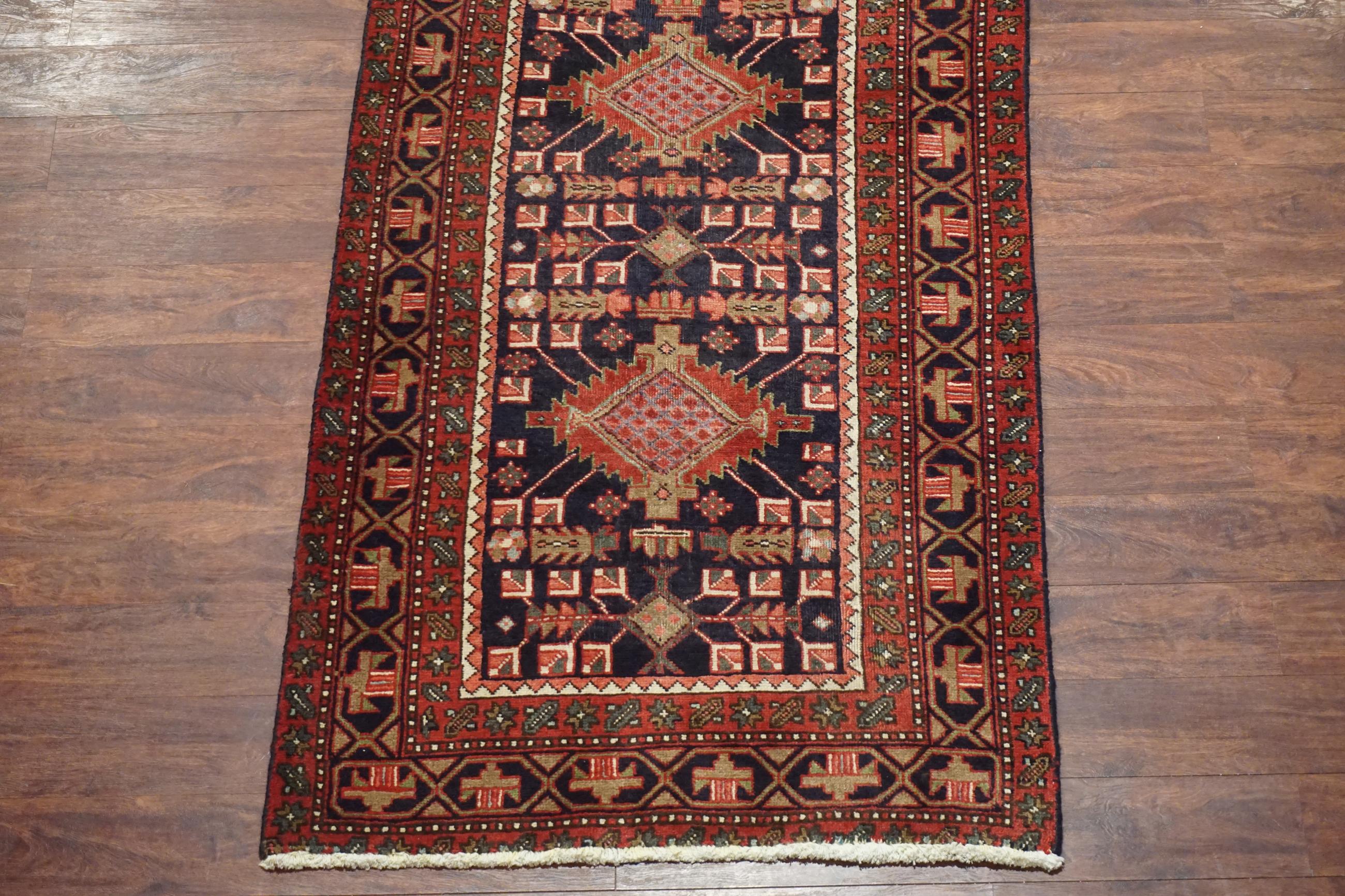 Hand-Knotted Antique Sarab, circa 1930 For Sale