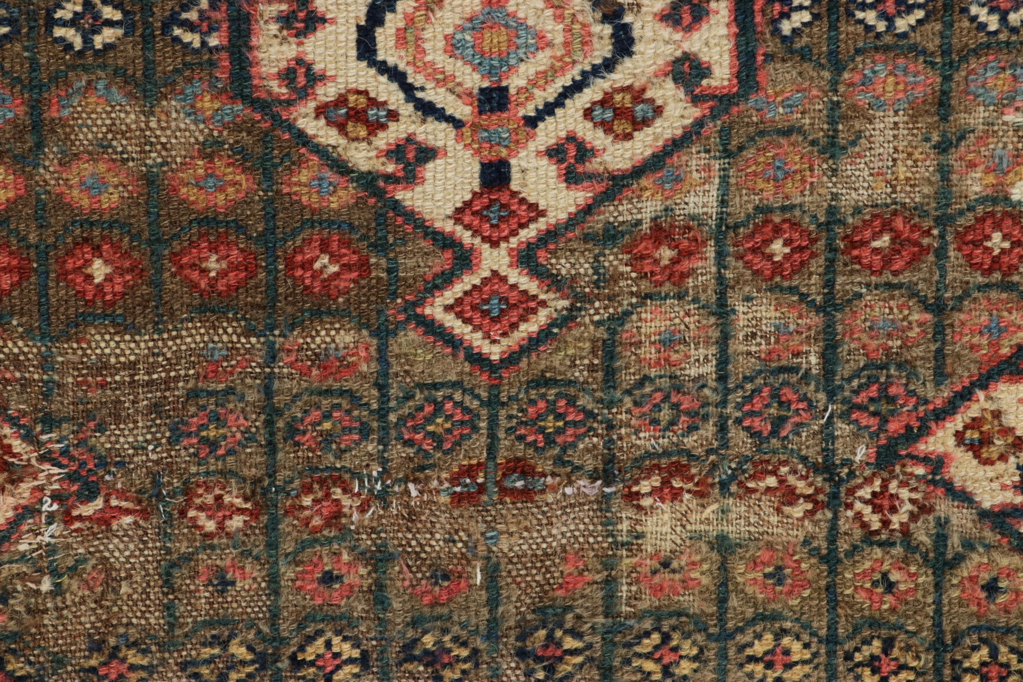 Antiker Sarab Persischer Läufer Teppich, Polychrome Geometrische Medaillons - Rug & Kilim (Handgeknüpft) im Angebot
