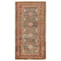 Antique Sarab Persian Runner Rug, Polychrome Geometric Medallions - Rug & Kilim