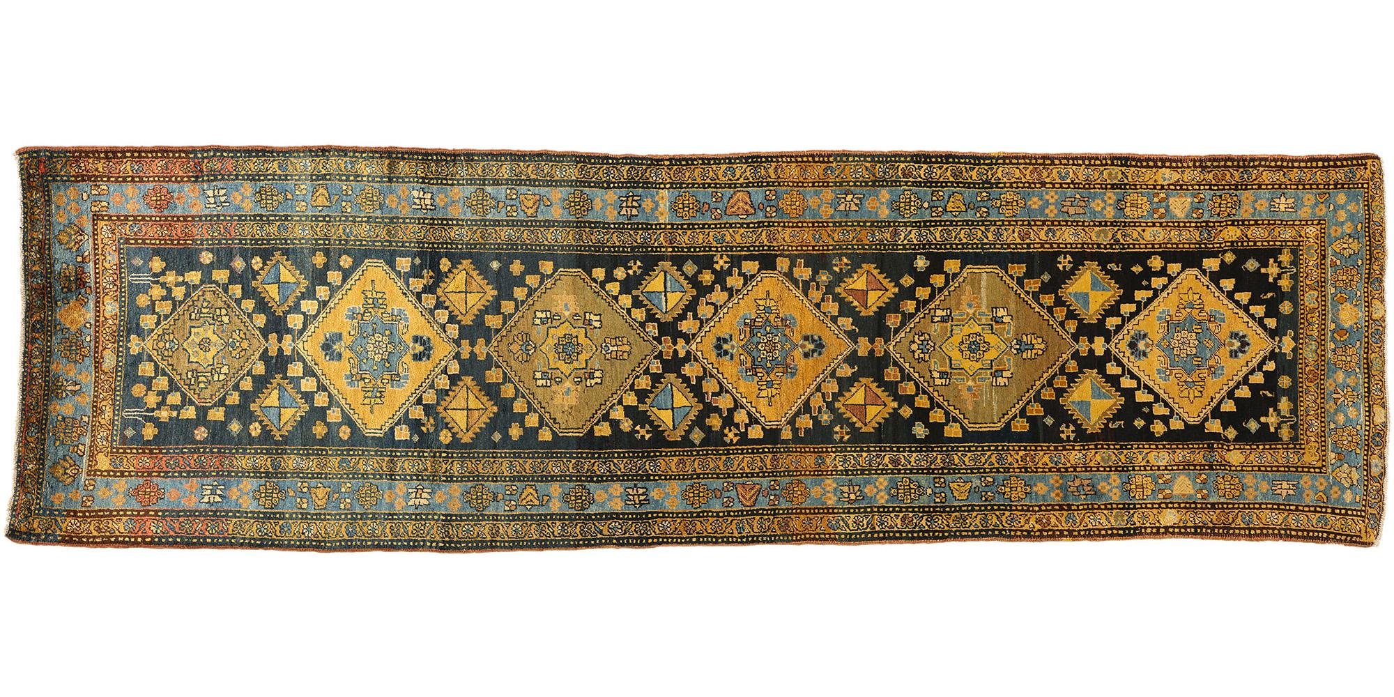 Antique Persian Sarab Rug Runner, 03'05 x 11'06 For Sale 2
