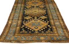 Antique Persian Sarab Rug Runner with Tribal Style