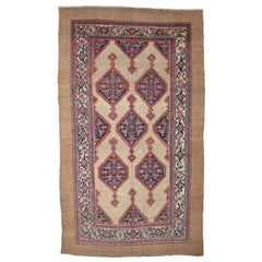 Antique Sarab Rug - 19th Century Sarab Camel Hair Rug, Antique Rug, Vintage Rug