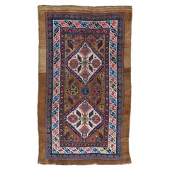 Tapis Sarab du 19ème siècle, tapis ancien tissé à la main, tapis ancien