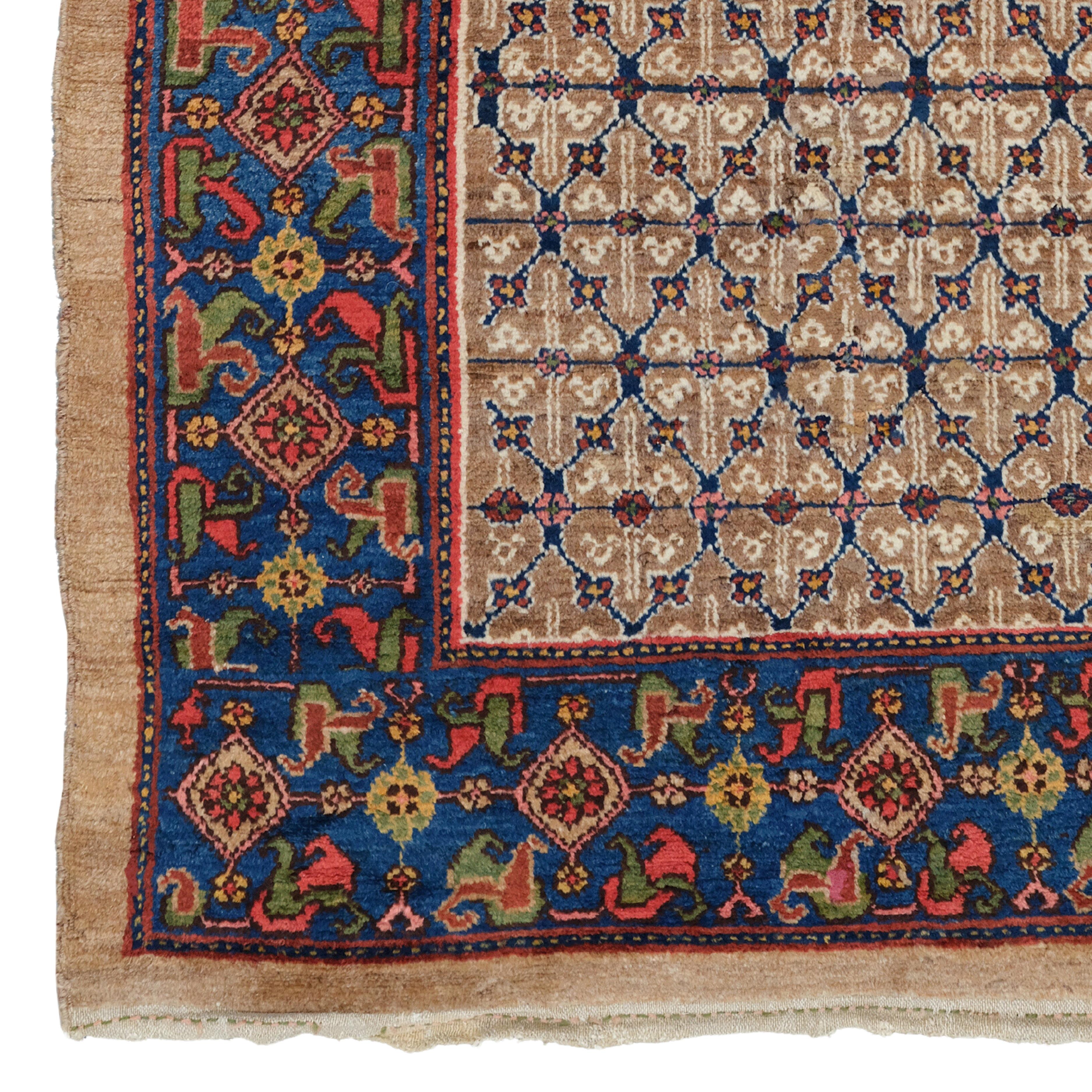 19th Century Sarab Rug

This elegant 19th-century antique Sarab rug is notable for its historical beauty and sophisticated design. The rich color palette and detailed craftsmanship make every corner of this work a masterpiece of art. Its exceptional
