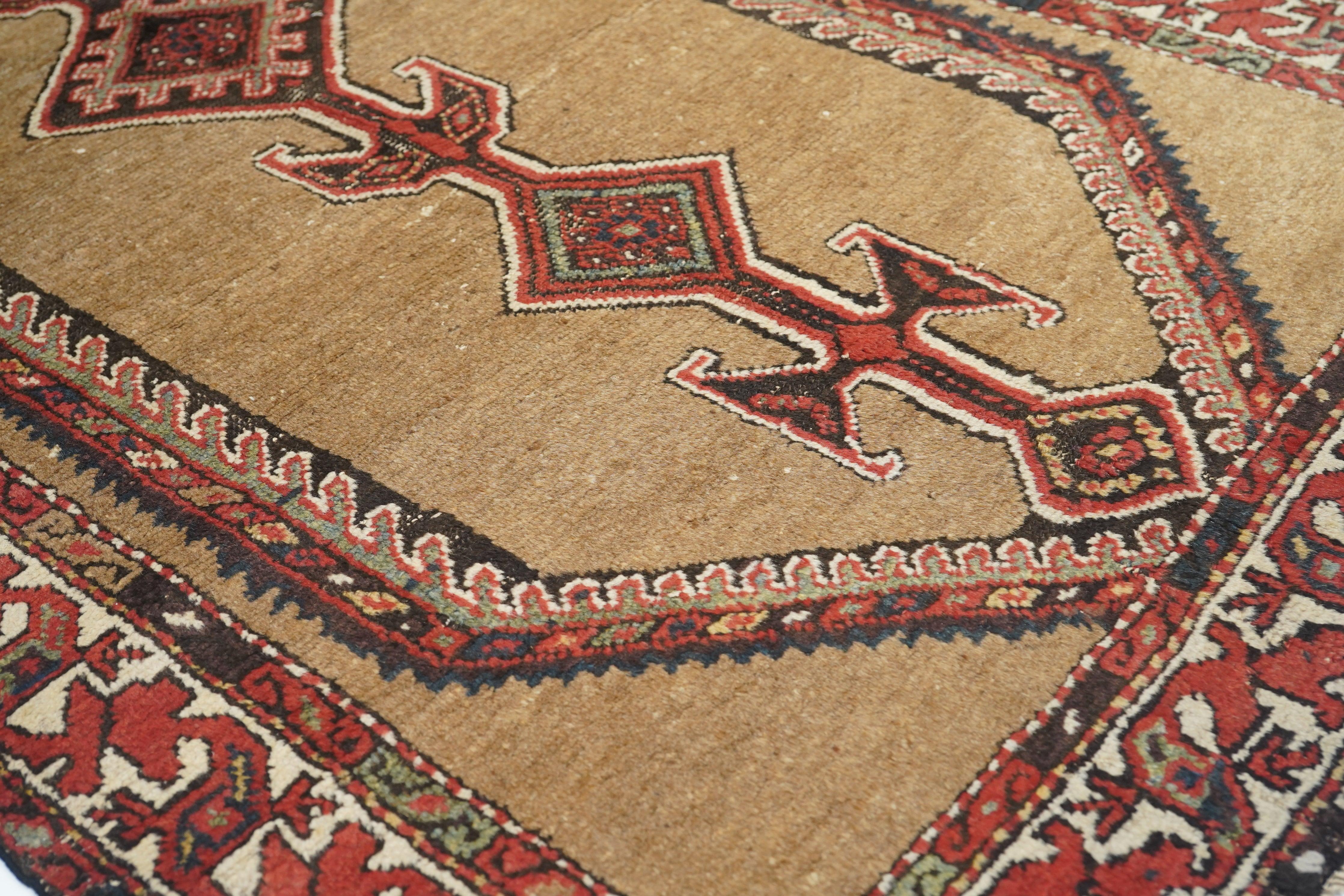 Wool Antique Sarab Rug For Sale