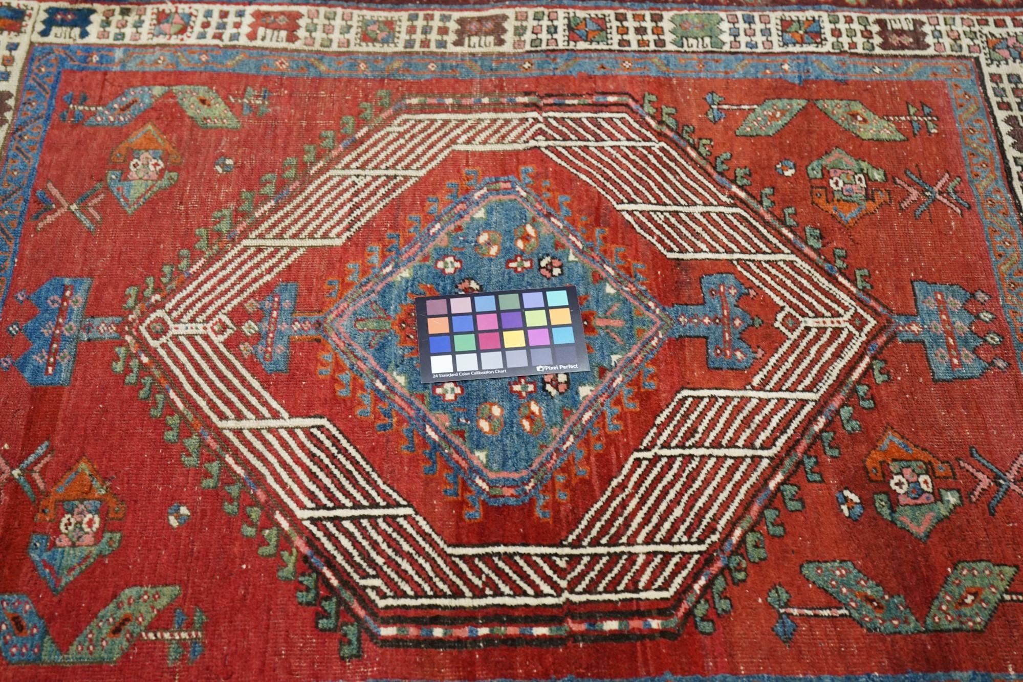 Tapis Sarab ancien de 3'8'' x 4'3'' cm en vente 1