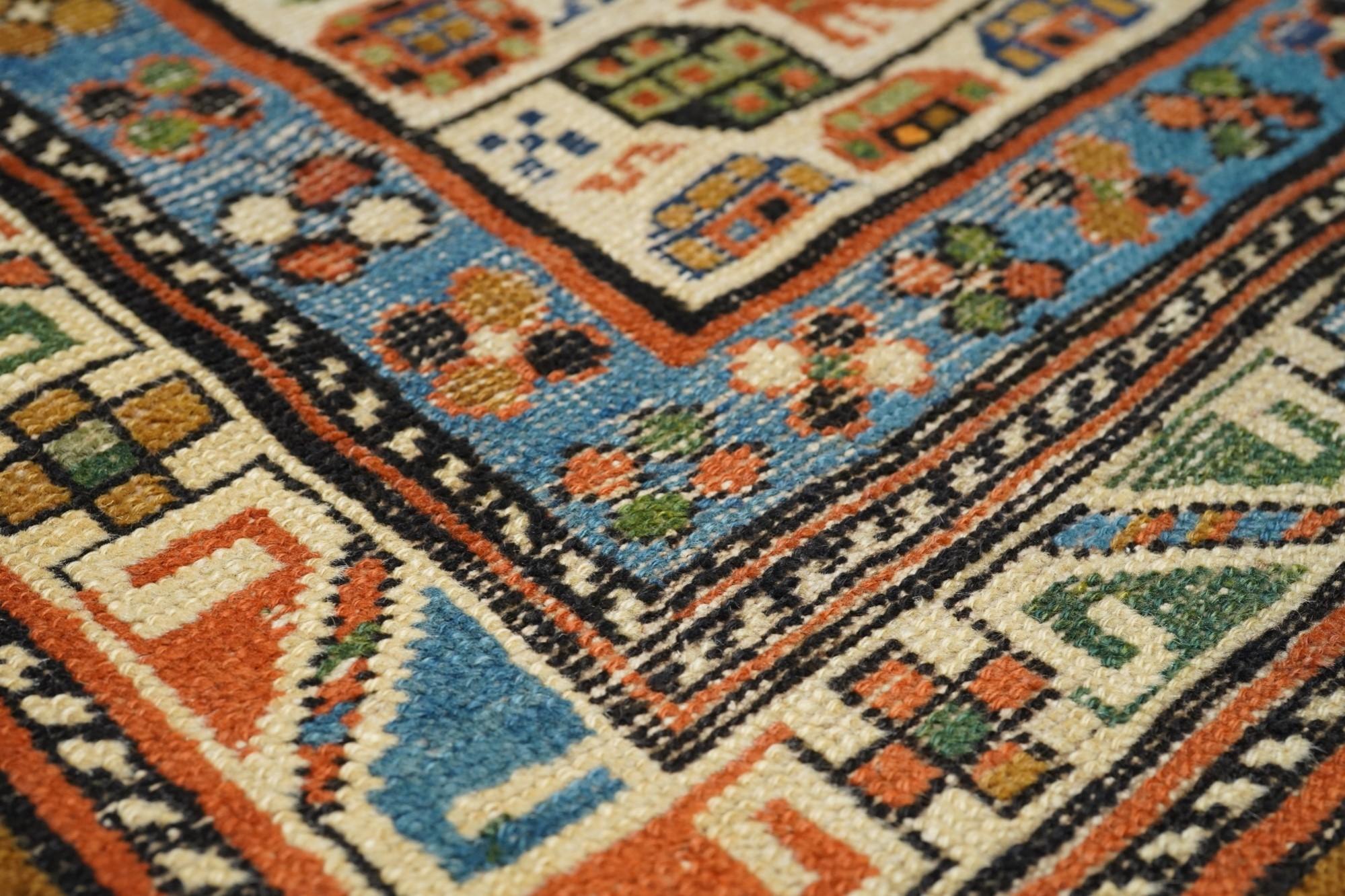 Antique Sarab Rug 3'9'' x 5'7'' For Sale 1