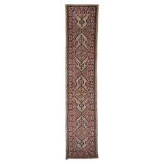 Chemin de table Sarab antique - Chemin de table du 19ème siècle, tapis fait main, chemin de table en laine