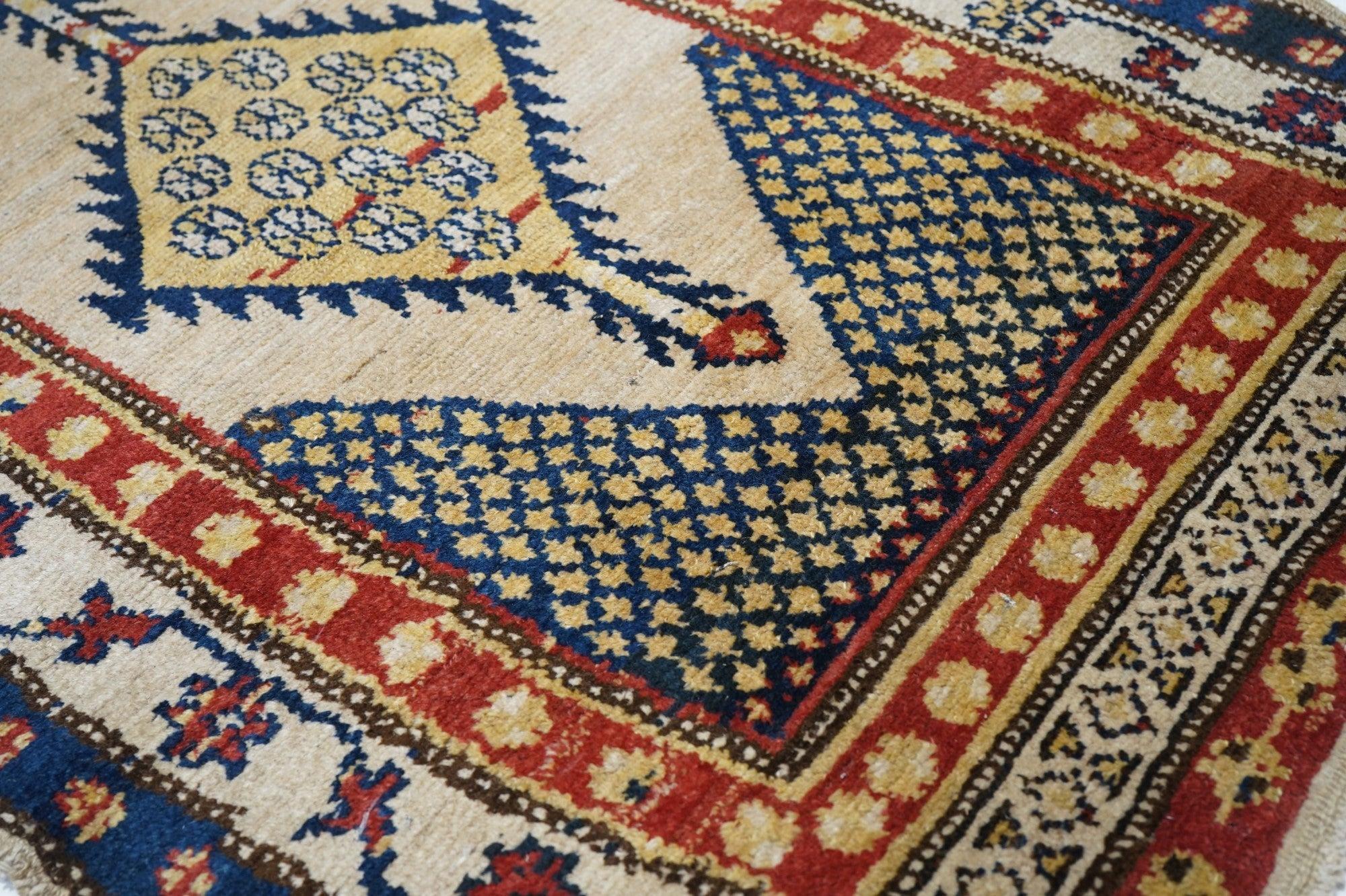 Hand-Knotted Antique Sarab Runner 3'1'' x 11'9'' For Sale
