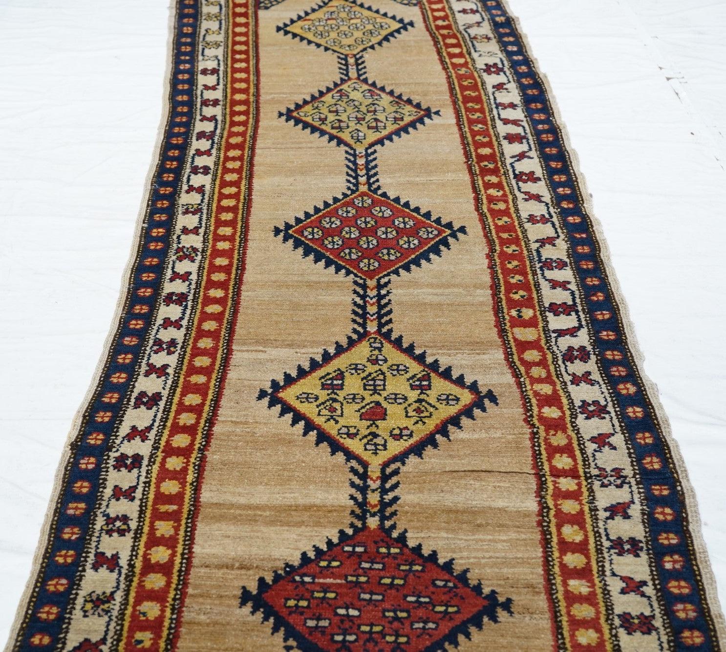 Wool Antique Sarab Runner 3'1'' x 11'9'' For Sale