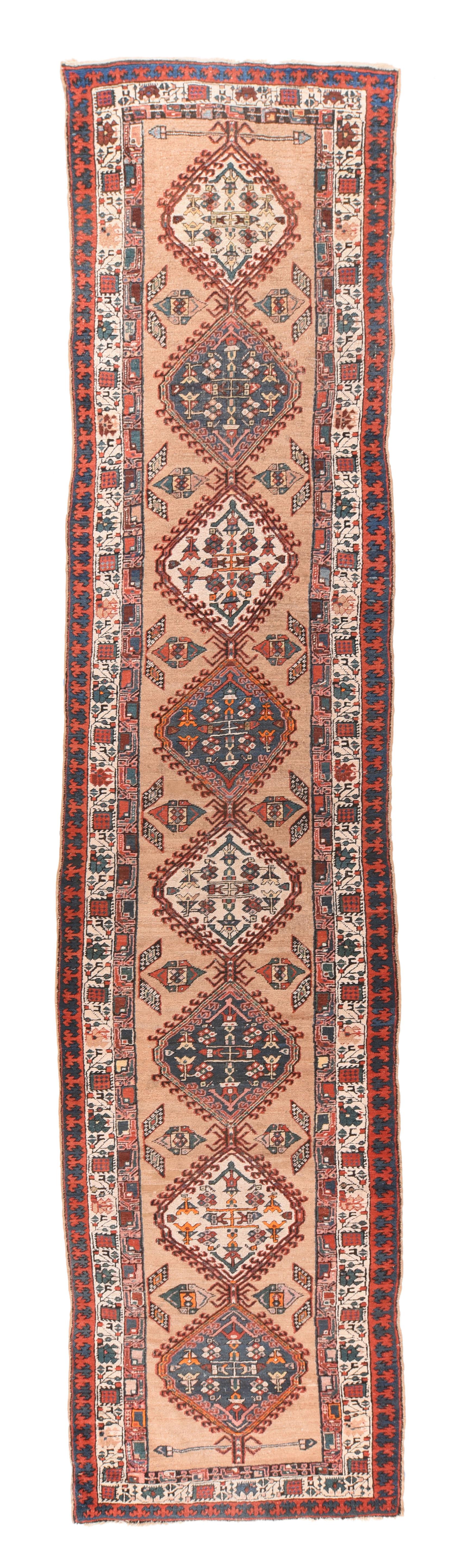 Early 20th Century Antique Sarab Runner For Sale