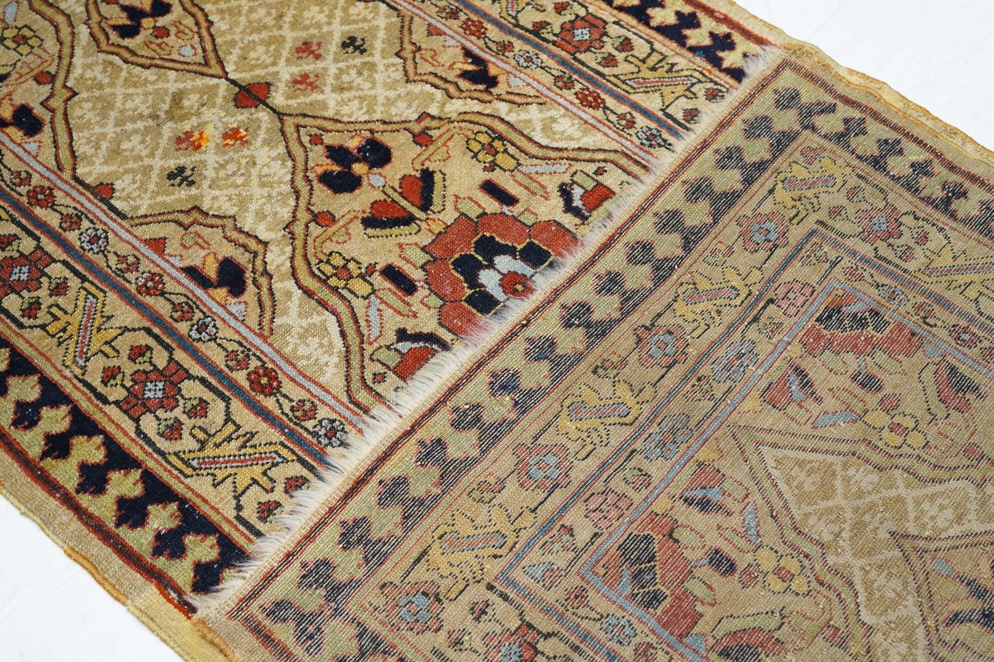 Antiker Sarab-Läufer 3'5'' x 17'10'' im Angebot 6