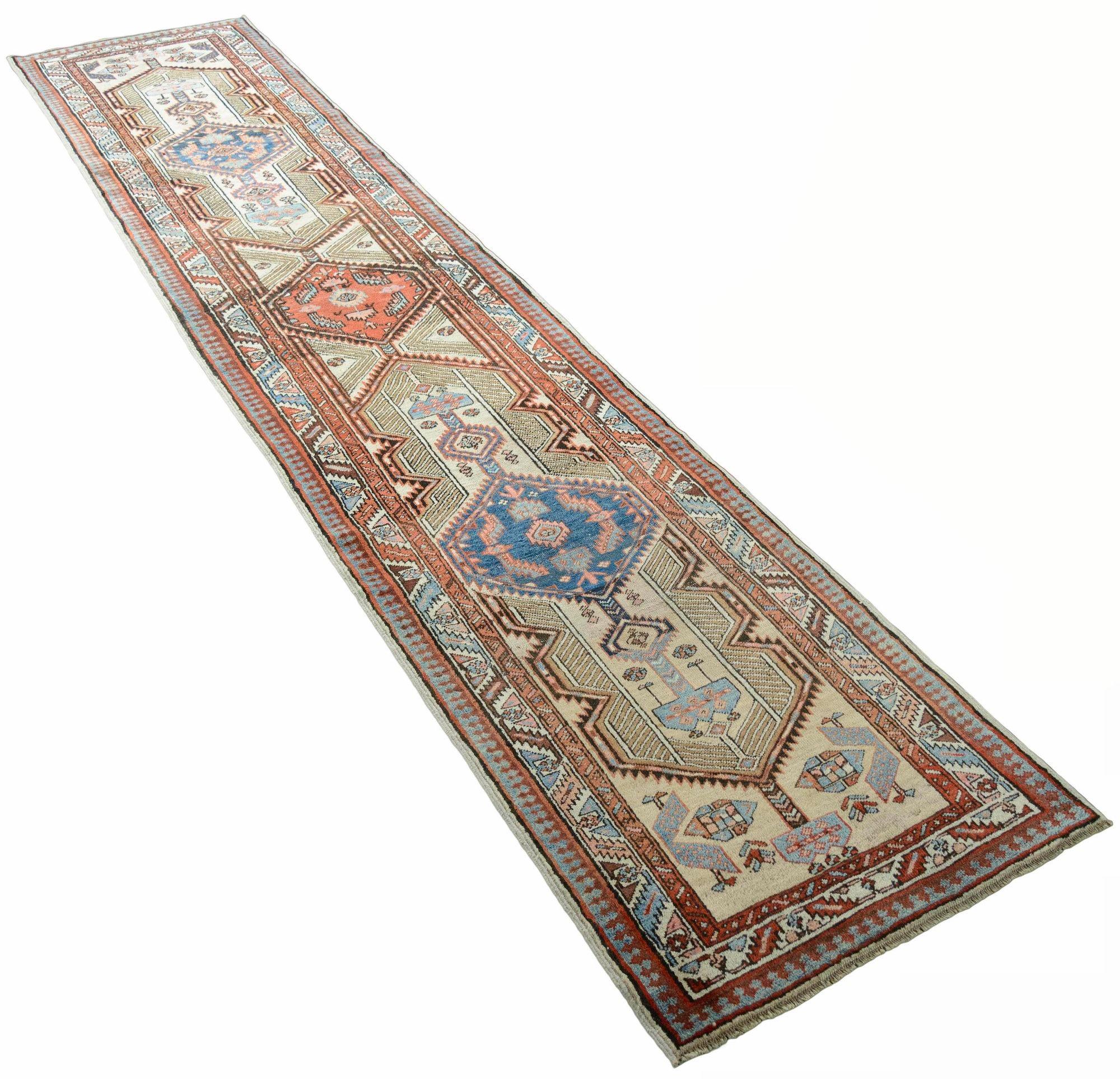 Early 20th Century Antique Sarab Runner For Sale
