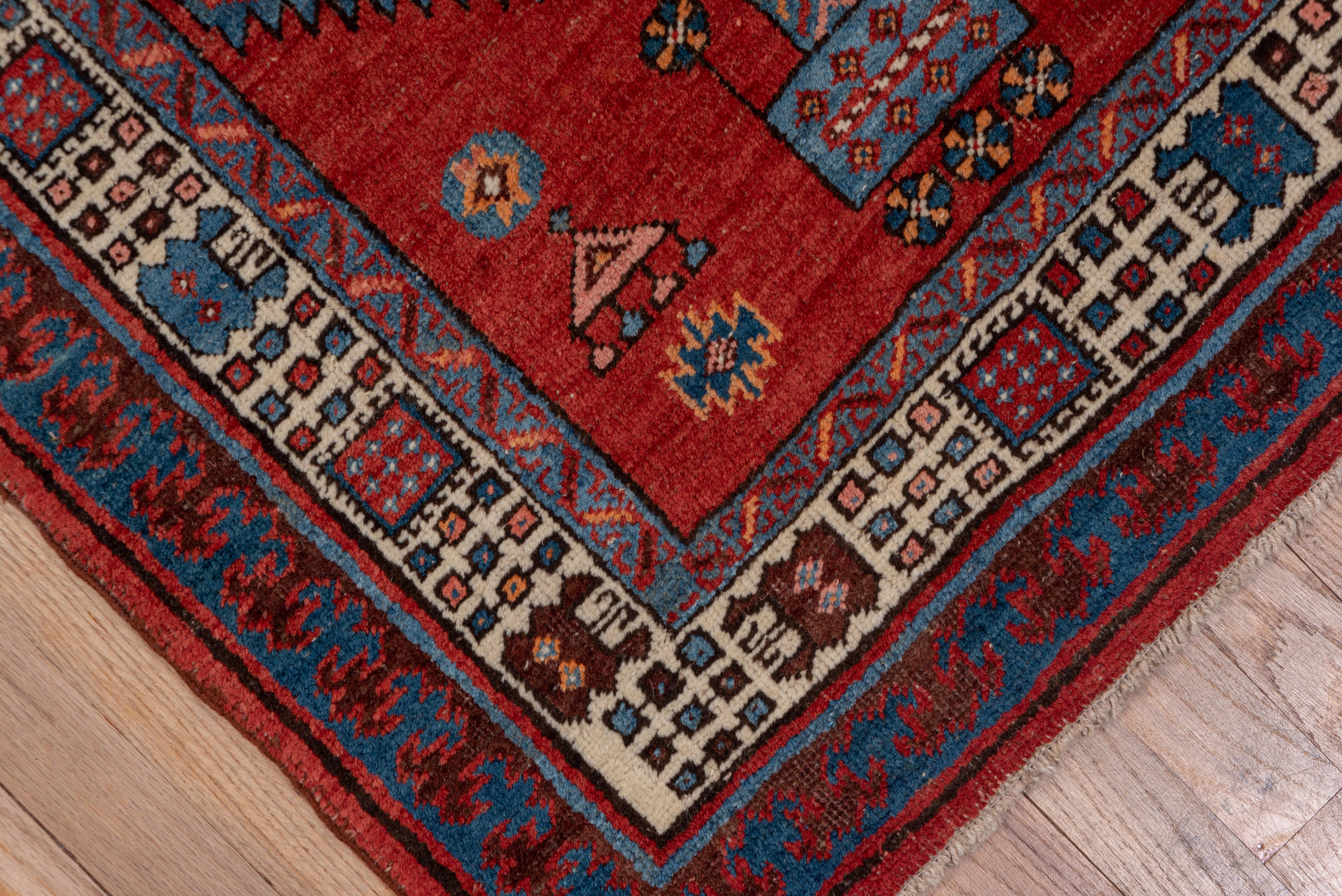 Hand-Knotted Antique Sarab Runner with Rich Tones