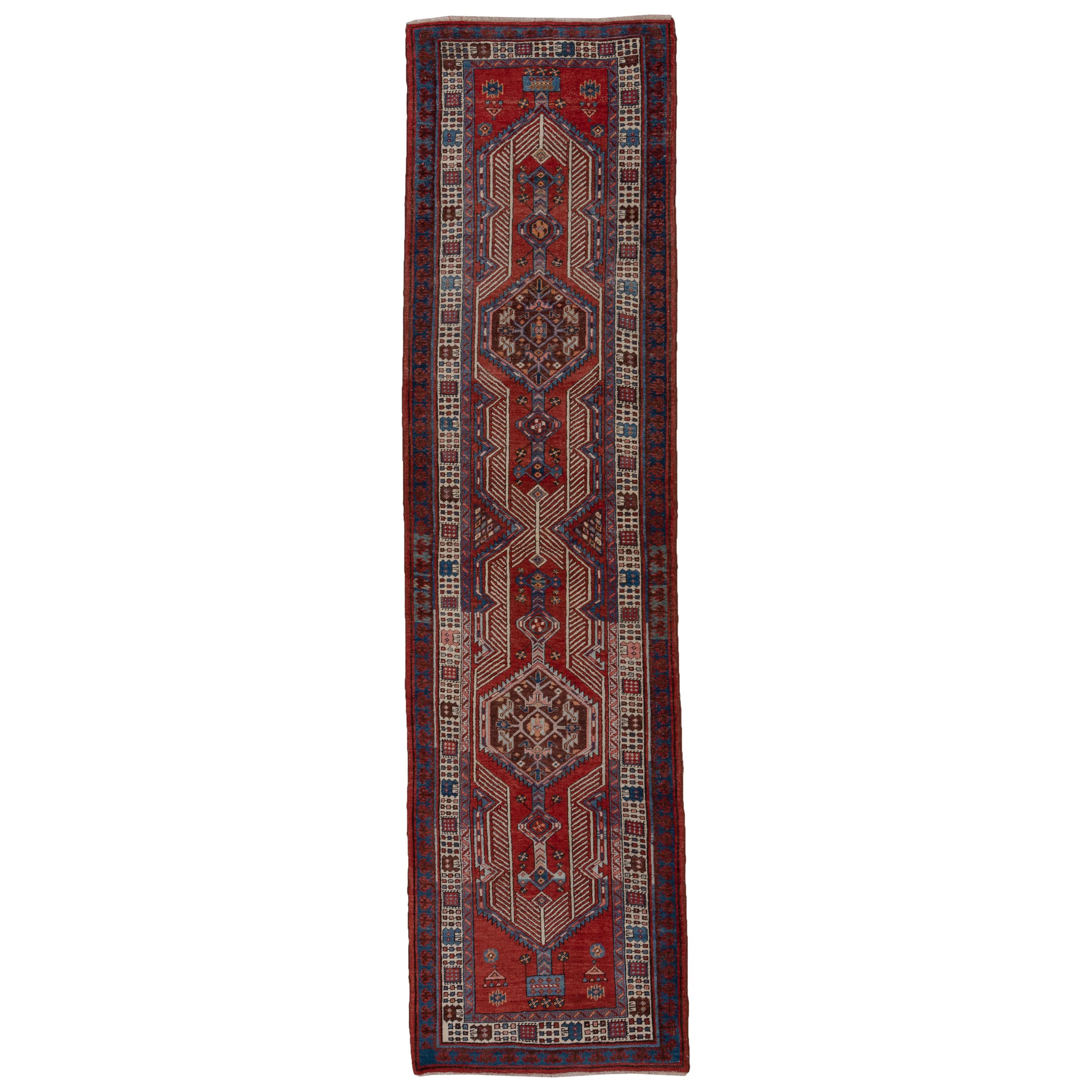 Antique Sarab Runner with Rich Tones
