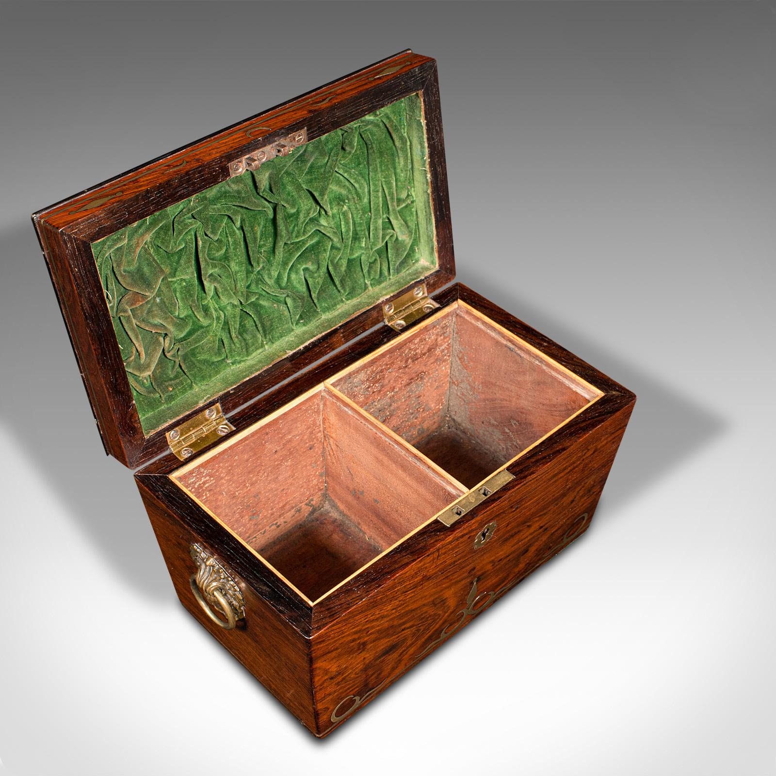 Antique Sarcophagus Tea Caddy, Anglo Indian, Colonial, Campaign, Victorian, 1850 For Sale 3