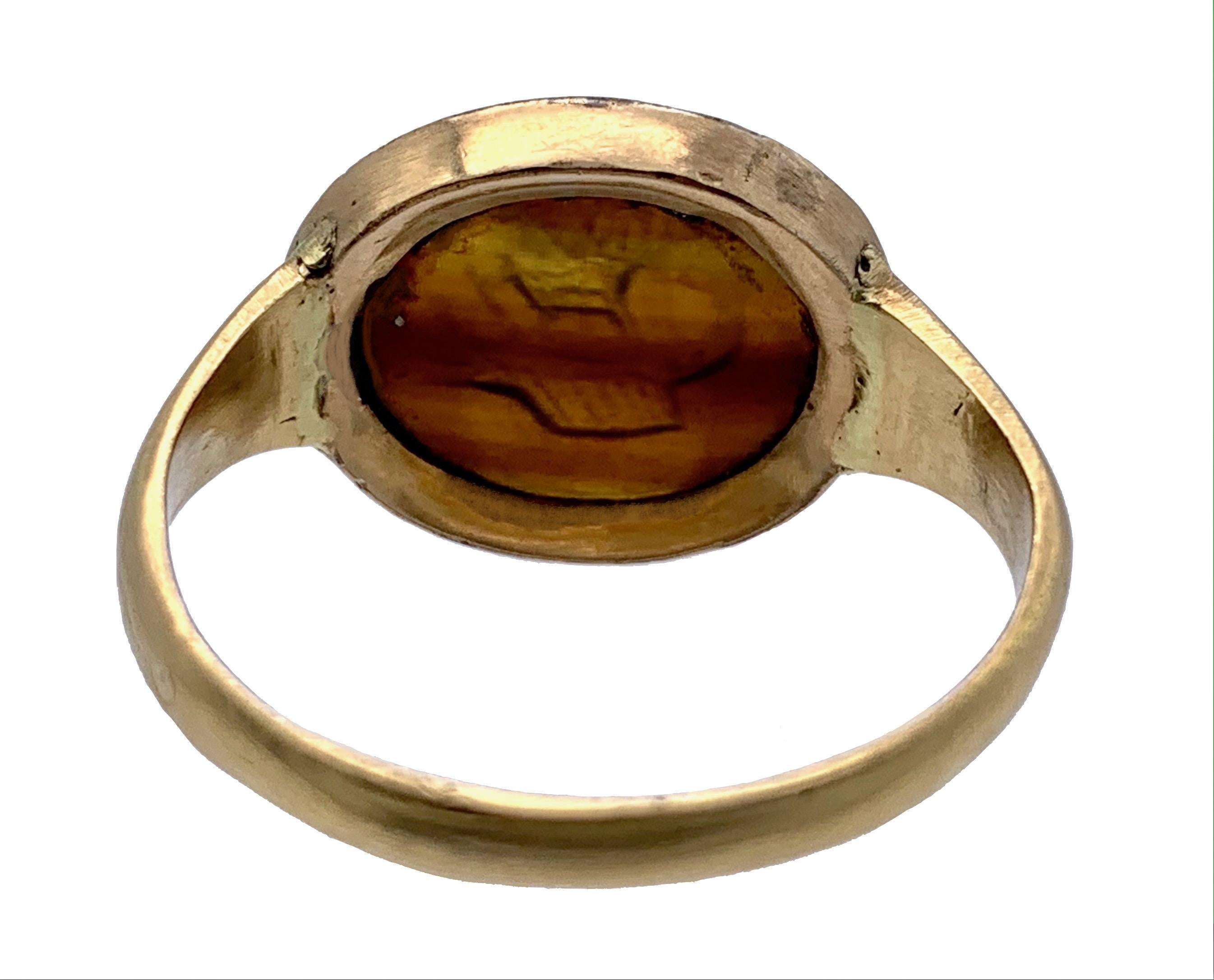 gold rings in brown eyes