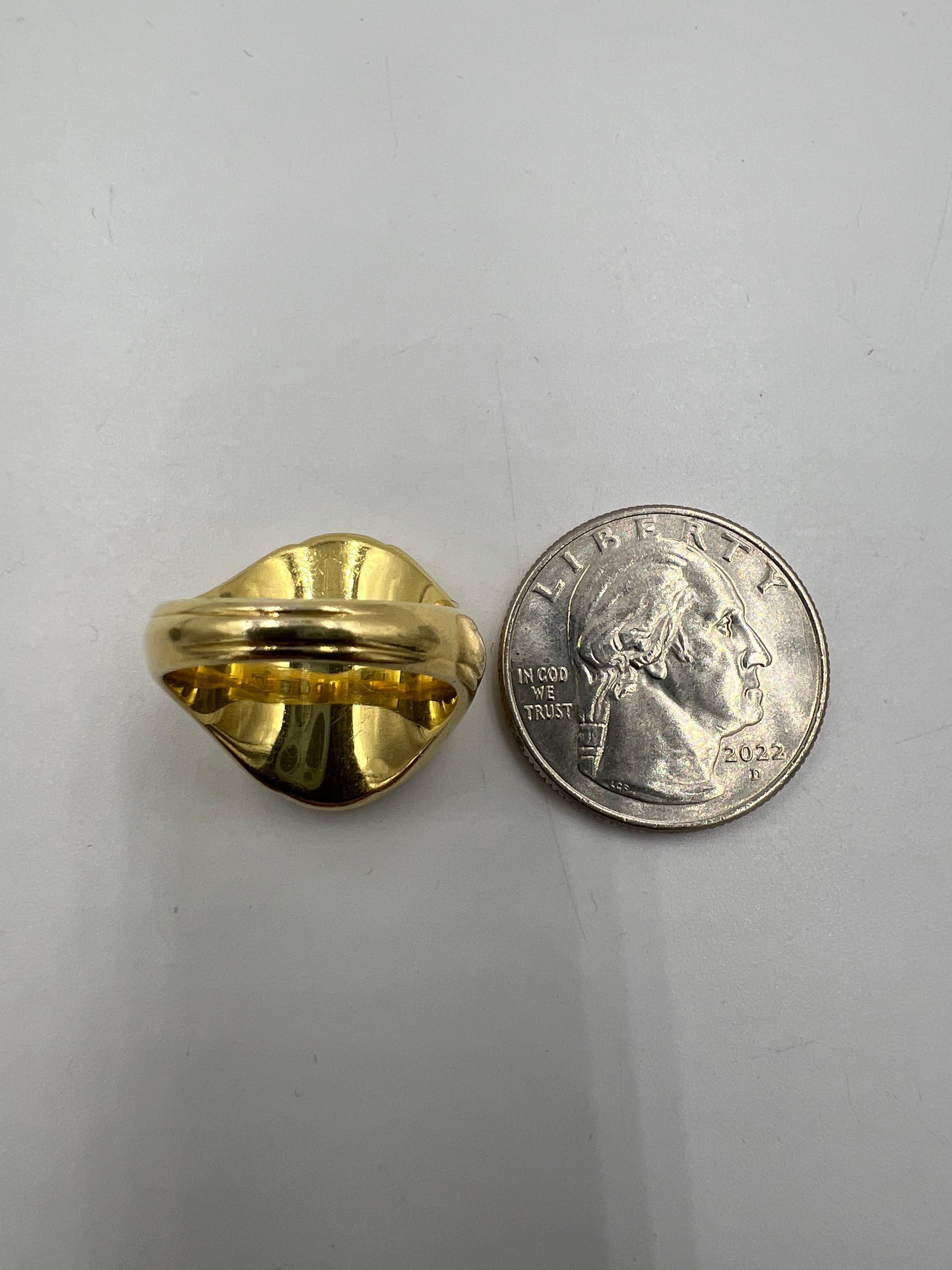 Antique Sardonyx Signet 18k Yellow Gold Ring Circa 1910 For Sale 7