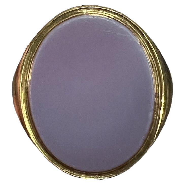 Antique Sardonyx Signet 18k Yellow Gold Ring Circa 1910