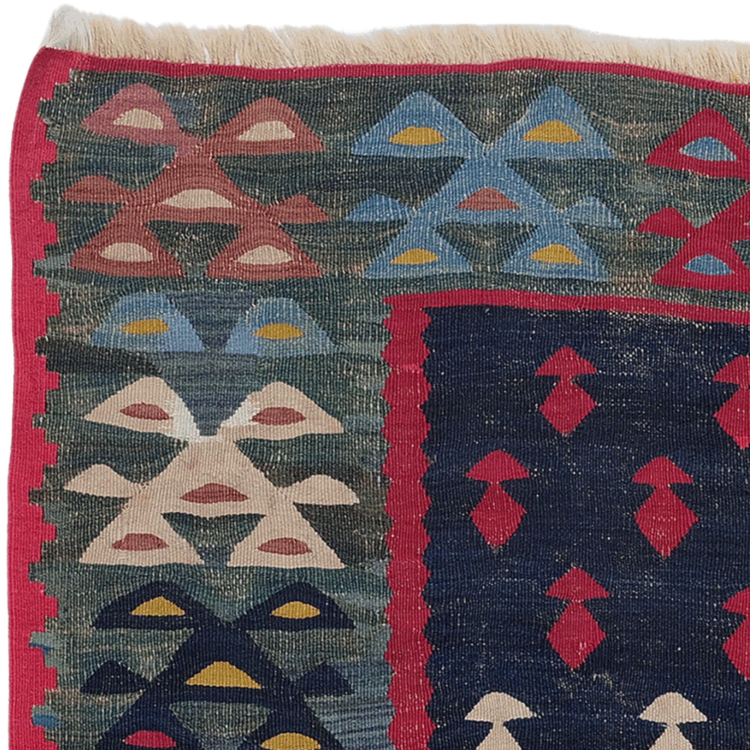 XIXe siècle Kilim Sarkoy ancien en vente