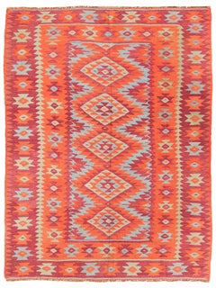 Antique Sarkoy Kilim Rug, Manastir Pirot Balkan Western Anatolian Turkish Carpet