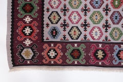 Antique Sarkoy Kilim Rug, Western Anatolian Turkish Carpet, Balkan Style Unique
