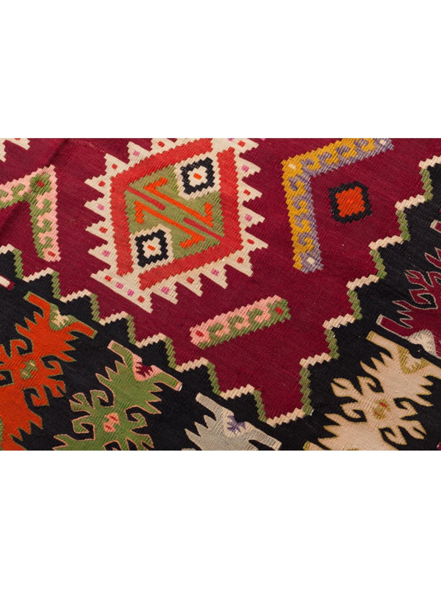 Teinture végétale Tapis Kilim antique Sarkoy, tapis turc d'Anatolie occidentale, style balkanique unique en vente