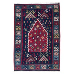 Antique Sarkoy Kilim Rug, Western Anatolian Turkish Carpet, Balkan Style Unique