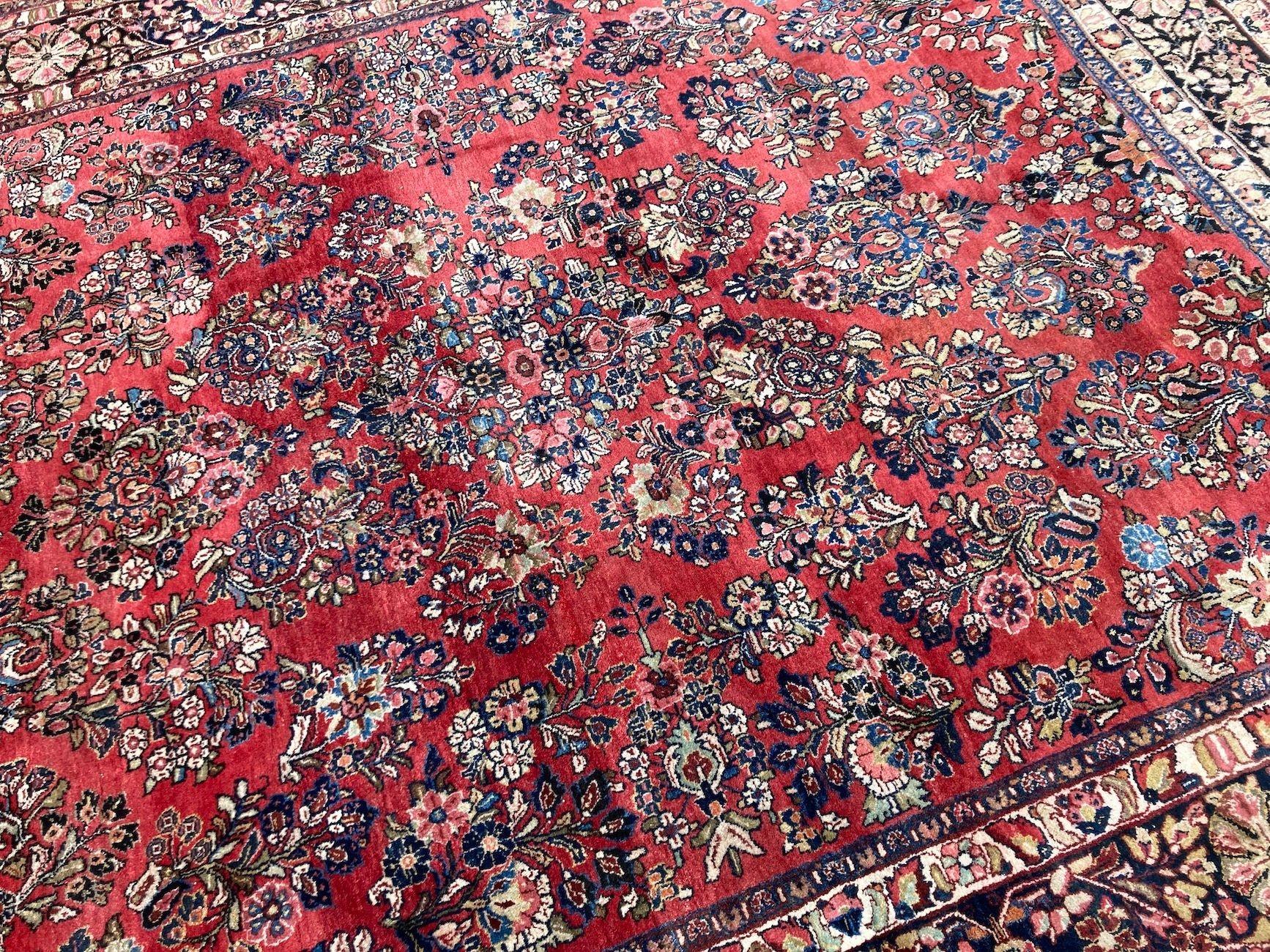 Tappeto Sarouk antico 3,07 m x 2,45 m in vendita 6