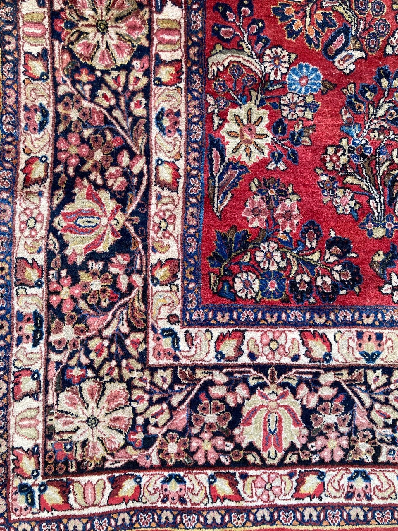 Antique Sarouk Carpet 3.07m x 2.45m For Sale 2