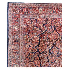 Antique Sarouk Carpet, Early 20th Century, 10
10" × 13
2"