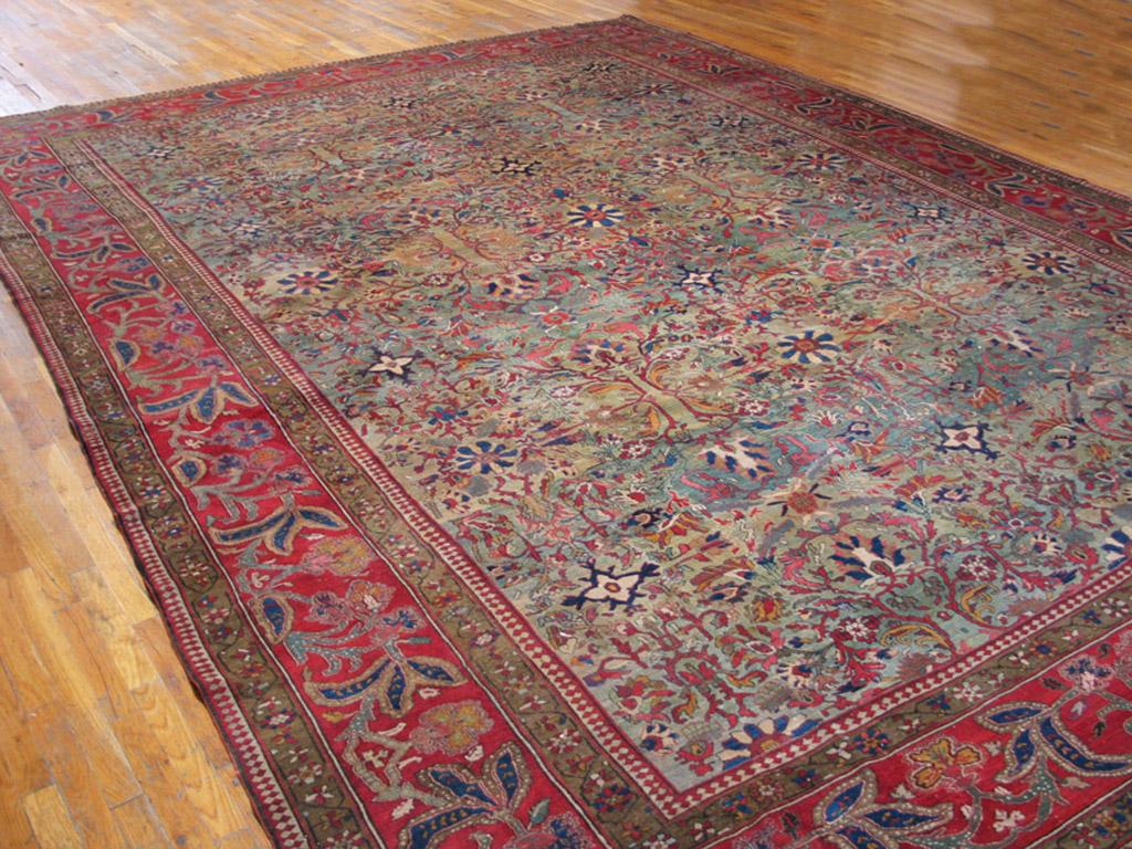 Wool 19th Century  Persian Sarouk Farahan Carpet ( 12' x 15'9