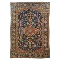 Antiker persischer Sarouk-Franzouk-Teppich, antik