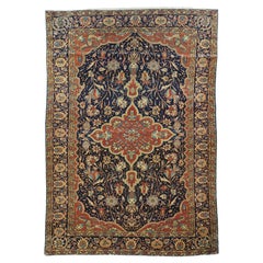 Tapis persan ancien Sarouk Farahan de type tapis