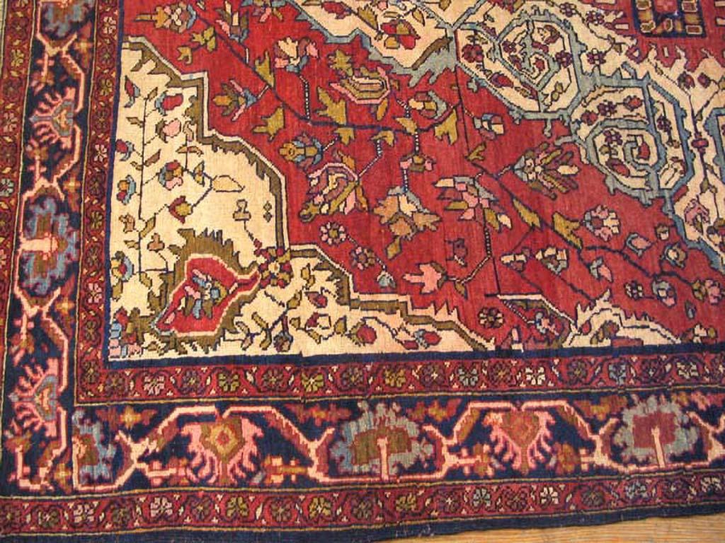 Early 20th Century 1920s Persian Sarouk Farahan Carpet ( 4'7