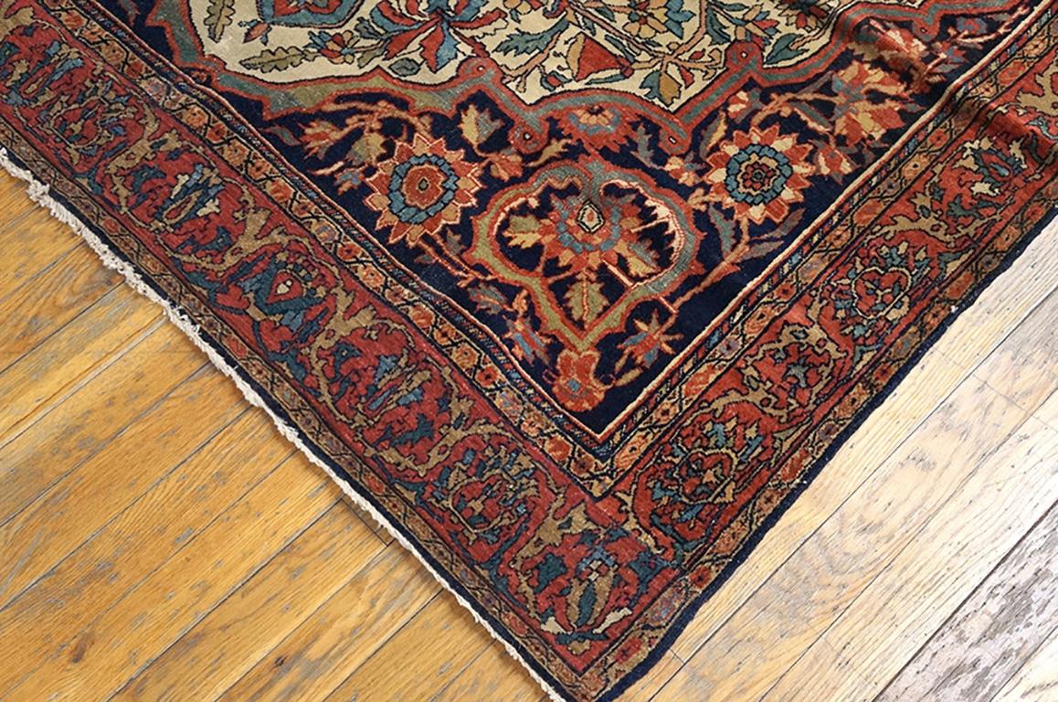 Hand-Knotted Antique Sarouk, Farahan Rug For Sale