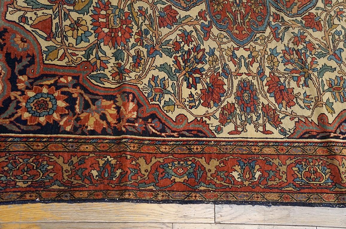 Antiker Sarouk, Farahan-Teppich im Zustand „Gut“ im Angebot in New York, NY