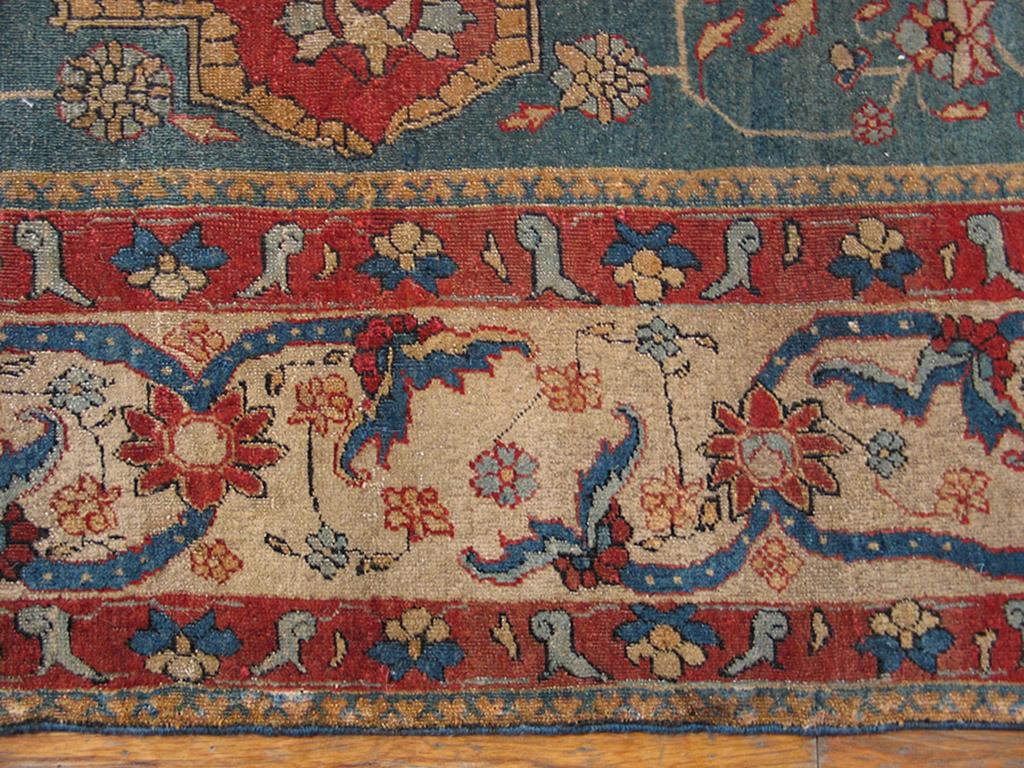 Wool 19th Century Persian Sarouk Farahan Carpet ( 7'2